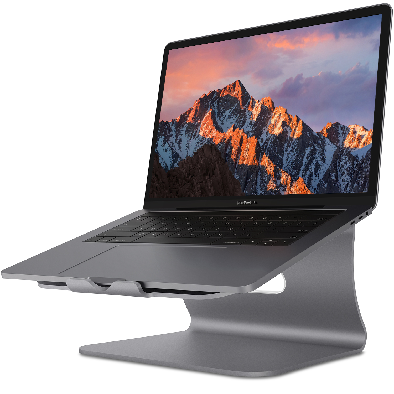 Laptop Stand Aluminum Cooling Computer Stand Holder for Apple MacBook Air Pro 11-16" Laptops (Gray)